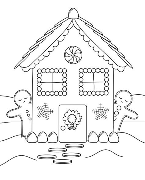 Free Printable Gingerbread House